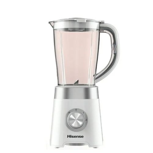 Hisense H15TBWES - Blender Hisense - 1.5 Lit - Lame En Acier Inoxydable - Moteur Blanc - 2 Vitesses - 500W- 2Pc - Ct