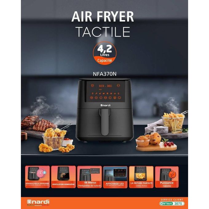 Nardi Airfryer NFA370N :Friteuse 4.2 litres 1400 w 1