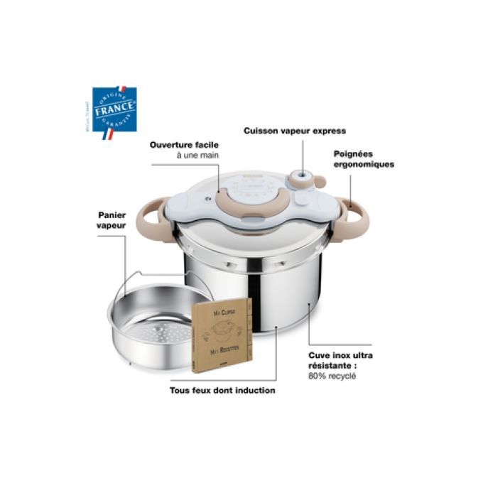 Seb Cocotte Minute - Clipso Minut Eco Respect 9L