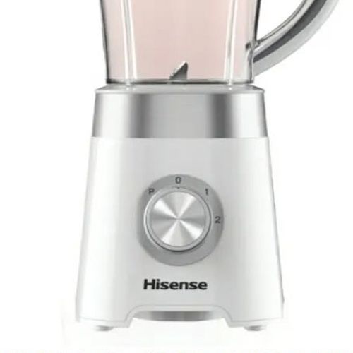 Hisense H15TBWES - Blender Hisense - 1.5 Lit - Lame En Acier Inoxydable - Moteur Blanc - 2 Vitesses - 500W- 2Pc - Ct