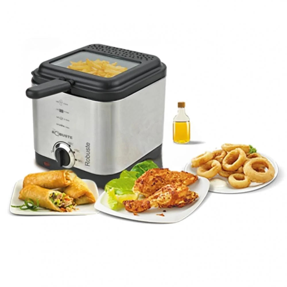 Friteuse inox Électrique 1.5L 900W Robuste DF-09