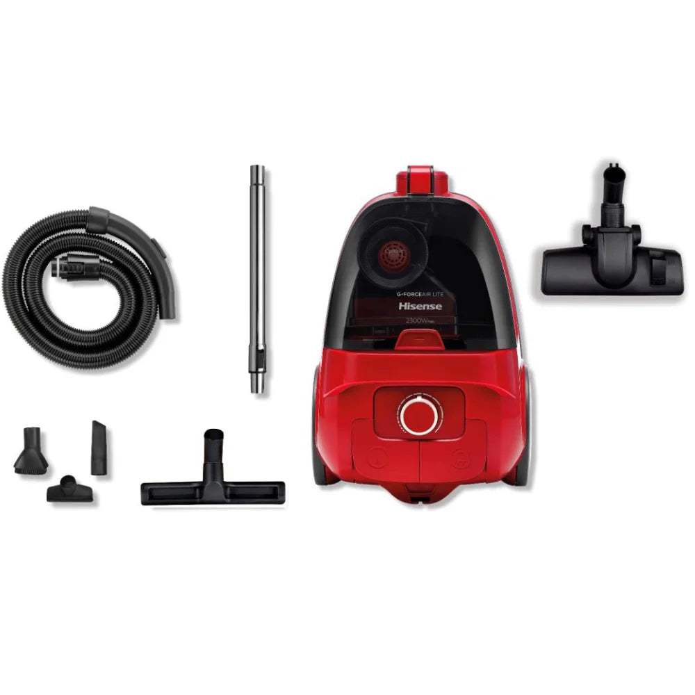 Aspirateur sans sac HISENSE 2300W ROUGE HVC2302GALRCY